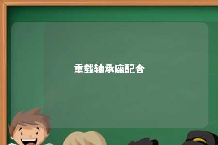 重载轴承座配合 
