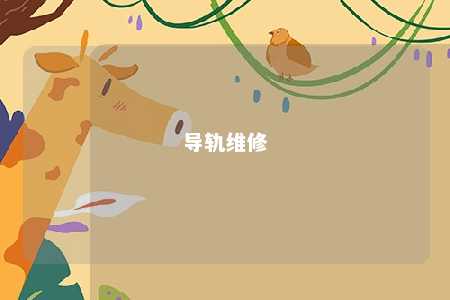 导轨维修 